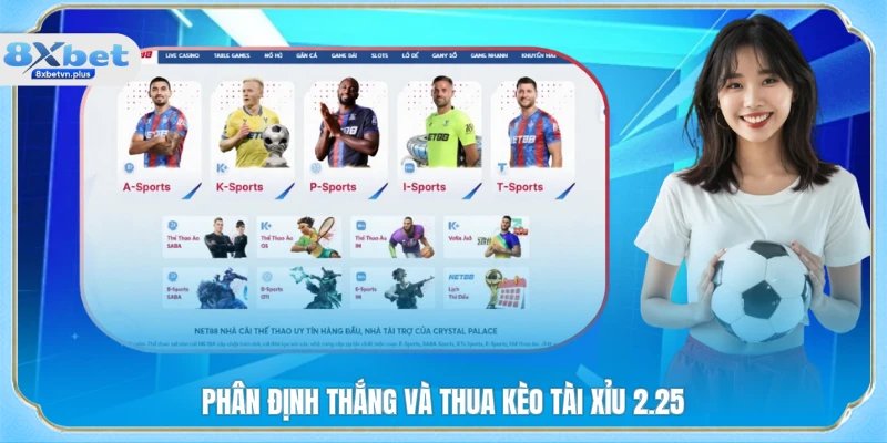 Phân định thắng và thua kèo tài xỉu 2.25